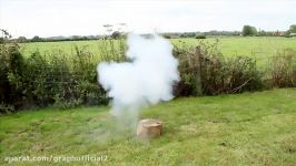 صحنه آهسته منفجر کردن خربزه the slow mo guys