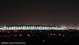 آتش بازی سال نو در دبی منظر فرودگاه دبی