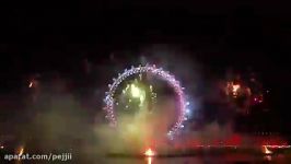 آتشبازی سال جدید 2016 لندن HD