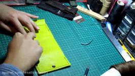 Making a Leather coin purse part 2