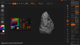 دانلود آموزش تکنیک های حجاری محیط در ZBrush 3Ds Ma...