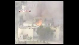 لحظه حمله رژیم صهیونیستی در غزهMoment the Israeli attack on