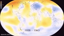 ویدیویی کوتاه روند گرم شدن زمین در 135 سال اخیر