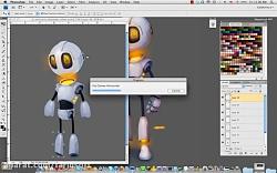 دانلود آموزش طراحی نقاشی یک کاراکتر ربات کارتونی د...