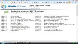 دانلود آموزش نرم افزار Access 2007 محصول کمپانی Trai...
