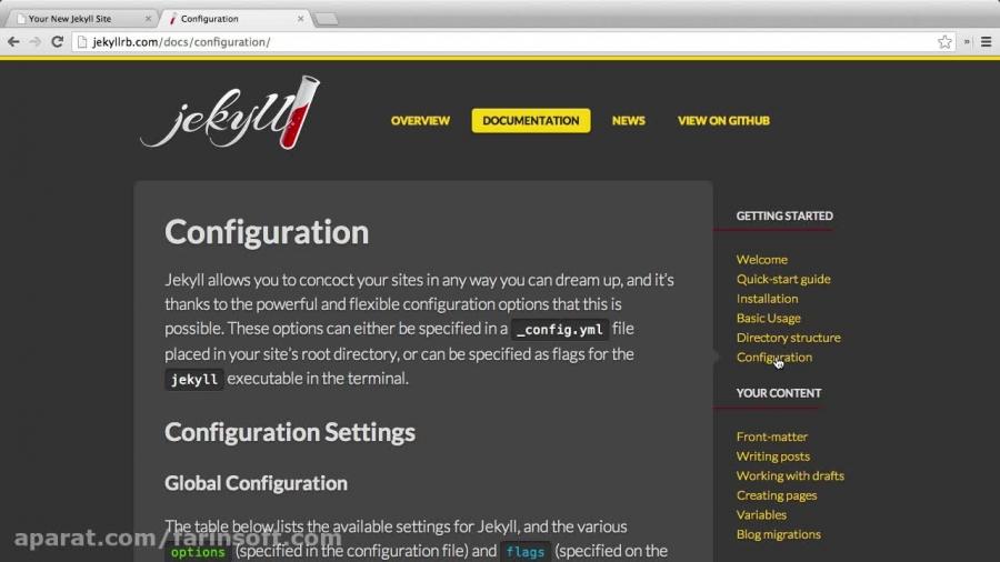 دانلود آموزش نصب استفاده Jekyll برای طراحی تو...