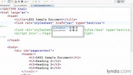 دانلود آموزش استفاده LESS SASS به منظور نوشتن س...