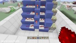 اموزش ساخت پله برقی اتوماتیک redstone