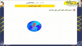 تعیین قطب هاب آهن ربا  علوم هشتم