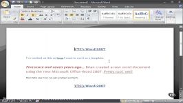 دانلود آموزشMicrosoft Word 2007...