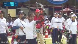 Korea v India –Compound Women Team Gold Final Asian Ch