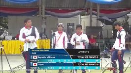 Korea v Japan – Recurve Men Team Gold Final Asian Champ