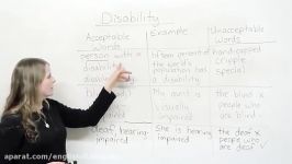 Speaking English – Talking about disability