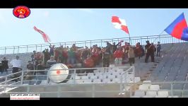 تشویق های هواداران نساجی در ورزشگاه امام خمینی اراک