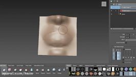 Sculpting Lips on a Plane Tutorial Mudbox 2013