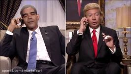 گفتگوی تلفنی خنده دار دونالد ترامپ باراک اوباما