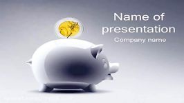 دانلود رایگان تم قالب پاورپوینت Piggy Bank