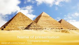 دانلود رایگان تم قالب پاورپوینت Pyramids Giza