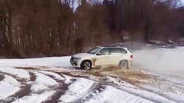 BMW X5 2015 Off road Drifting on Snow