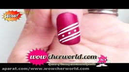 دانلود فیلم آموزشی طراحی روی ناخن باشابلون های ®wownail