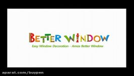 آموزش کار Better Window شیشه رنگ شابلون دار آموس