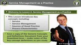 آموزش استاندارد ITIL  درس دوم الگو ساز+ITIL Foundation Online Video  Lesson 2