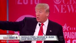 Donald Trump attacks George W. Bush on 911