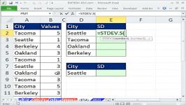 Excel Magic Trick Conditional Standard Deviation