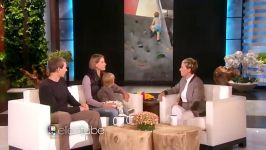 Ellen Meets a Baby Rock Climber