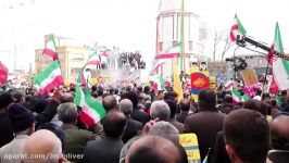 لبیک ساروی ها به امام خامنه ای در مرکز شهر ساری