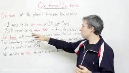 Prepositions in English – on time or in time