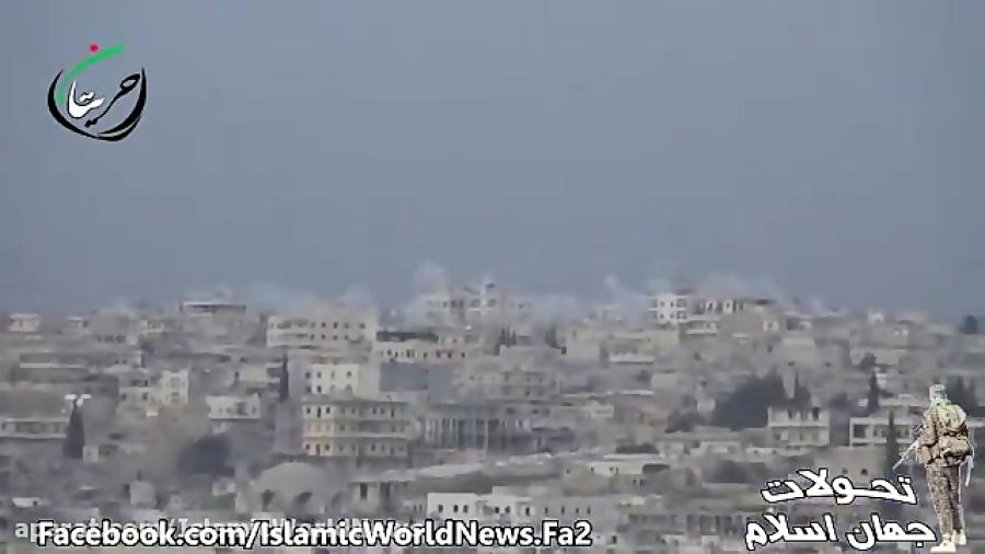 بمباران مسلحین، حریتان، حلب غربی بمب های خوشه ای
