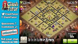 Clash of Clansاستراتژی حمله GoWiPe در تاون هال ۸ زومجی