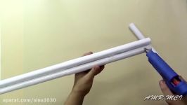 How to make a paper sniper rifle that shoots  rubber b