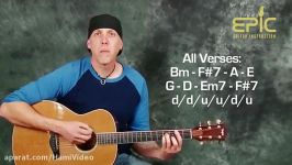 Learn acoustic song Eagles Hotel California beginner gu