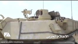 انهدام تانک آبرامز ارتش عربستان در جیزان توسط انصارالله