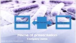 دانلود رایگان تم قالب پاورپوینت Bacteria PowerPoint