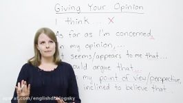 IELTS  TOEFL – How to give your opinion