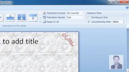آموزش پاورپوینت 2007 setup slide show