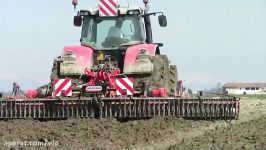 MF 8690  Rice HARROWING