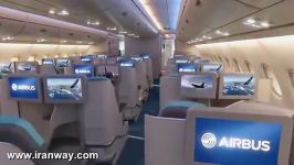 نمایی زیبا داخل هواپیمای Airbus A380