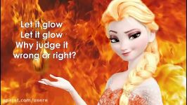 Let it Glow FireElsa Frozen Let it Go parody