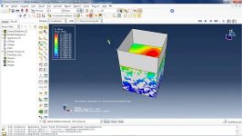 Water in the tank simulation +abaqus