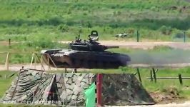 تانک اصلی میدان نبرد T 72B3 در محدوده آتش ARMY 2015