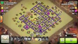 TH9ATTACK WAR WITH GOLEM WIZ HOG PEKKA WITCH