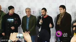صحبت های نوید محمدزاده روی سن جشنواره