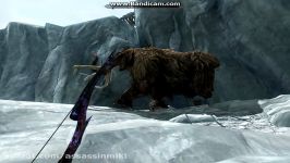 ماموت یخ زده درskyrim بازی خودم