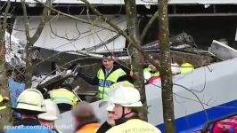 برخورد 2قطار مسافربری باواریا آلمان 9 کشته +150 مجروح