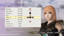 SAMURAI WARRIORS 4 II  Character Creation