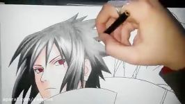 Speed Drawing  Uchiha Sasuke and Uchiha Itachi Naruto